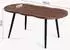 en.casa Ken Couchtisch asymmetrisch Walnussoptik, 100x60x47cm