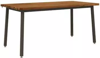 vidaXL Esstisch Akazienholz massiv, natur, 160x70x75cm