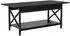 Costway Couchtisch mit Ablage, 110x60x48cm, schwarz (JV10632DK)