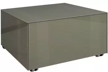 Mäusbacher MACKENZIE Couchtisch olivgrün matt, Glas, mit Schubkasten