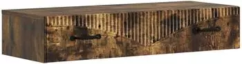 vidaXL Wandmontierter Beistelltisch Holzwerkstoff 87,5x34,5x17cm