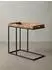 KADIMA DESIGN Beistelltisch WL5.667 Sheeshamholz, Metallgestell, 70x65x34cm (WL5.667)