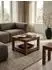 KADIMA DESIGN Couchtisch Mumbai Sheesham Massivholz 60x60cm dunkelbraun