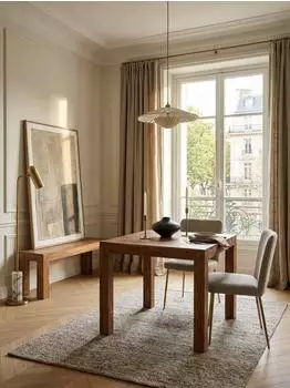 KADIMA DESIGN Mumbai Esstisch Massivholz Sheesham, quadratisch, dunkelbraun (80x80x76cm)