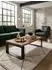 KADIMA DESIGN WL5.650 Couchtisch Sheesham Massivholz, Metallgestell, 115x35x60cm (WL5.650)