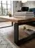 KADIMA DESIGN WL5.650 Couchtisch Sheesham Massivholz, Metallgestell, 115x35x60cm (WL5.650)