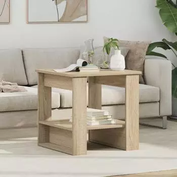 vidaXL Couchtisch Sonoma-Eiche 51x50x50cm Holzwerkstoff