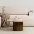 Idimex NARMADA Couchtisch Travertin & Mangoholz, rund 80cm (800001489806)