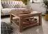 Massivmoebel24 Bassano 140 Couchtisch Teak, natur unbehandelt, 90x90x45cm (54-200-720-0011)