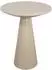 LOFT42 Beistelltisch Ferry Trompetenfuß, Metall, beige, 60x44cm