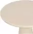LOFT42 Beistelltisch Ferry Trompetenfuß, Metall, beige, 60x44cm