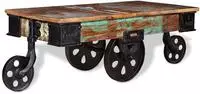 vidaXL Couchtisch Altholz 90x45x35 cm