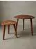 KADIMA DESIGN Design Satztisch WL5.574 Sheesham Massivholz 2er-Set, braun (WL5.574)