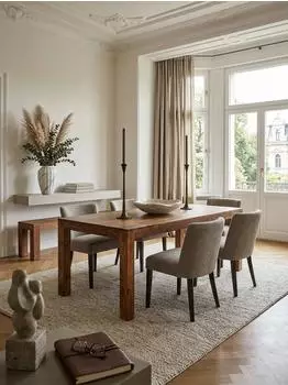KADIMA DESIGN Mumbai Esstisch Sheesham Massivholz 200x100x76cm