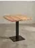 KADIMA DESIGN Esstisch Baumkante quadratisch 80x75x75cm Akazie Massivholz