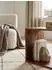KADIMA DESIGN Mumbai Beistelltisch Cube-Regal Massivholz, dunkelbraun (43x43x33cm)