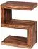 KADIMA DESIGN Mumbai Beistelltisch Massivholz (Sheesham), dunkelbraun, 30x44x60cm
