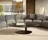 DeLife Edge Couchtisch oval 140x80cm Keramik Emperador Extra Lucidato, dunkelbraun/schwarz (42769)