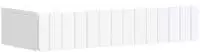 vidaXL Wandmontierter Beistelltisch 87,5 x 34,5 x 17 cm Holzwerkstoff