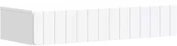 vidaXL Wandmontierter Beistelltisch wei&szlig; 87,5x34,5x17cm (898325)