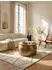 KADIMA DESIGN Couchtisch Mango Massivholz, rund, gold, 60x60x40cm