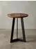 KADIMA DESIGN Beistelltisch WL5.664 Sheesham Holz & Metall, Industrial, 35x45x35cm (WL5.664)