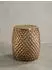 KADIMA DESIGN Beistelltisch rund, Aluminium gold Hammerschlag, 32x42x32cm