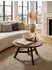 KADIMA DESIGN Couchtisch rund, Sheesham Massivholz/Metall, 60x60x35cm