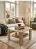 KADIMA DESIGN Couchtisch WL5.833 Sonoma Eiche, quadratisch 60x60x42cm mit Ablage (WL5.833)