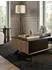 KADIMA DESIGN Couchtisch Eiche-Dekor/schwarz, MDF, 2 Schubladen, Metallbeine, 110x60x38cm