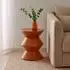Home & styling collection Gisa Säulentisch rund, orange, Metall, Ø31x36,5cm