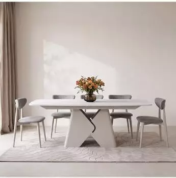 WFL GROUP Vanta Esstisch ausziehbar, Metallgestell, kaschmir 180–270x90cm (800001913846)