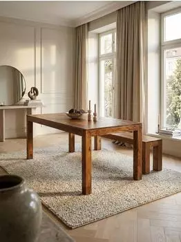 KADIMA DESIGN Mumbai Esstisch Sheesham Massivholz 180x90x76cm