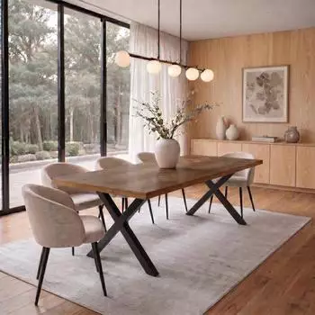 Idimex Sakana Esstisch Mangoholz Fischgrät-Design 200x100cm (800002062628)