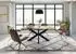Massivmoebel24 EPOXY Baumkantentisch Mango 180x90x74cm, natur/Epoxid schwarz, Kreuzgestell anthrazit (09-108-217-0220)