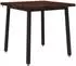 vidaXL Esstisch 60x55x75cm Akazienholz, dunkelbraun/schwarz (937565)