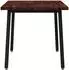 vidaXL Esstisch 60x55x75cm Akazienholz, dunkelbraun/schwarz (937565)