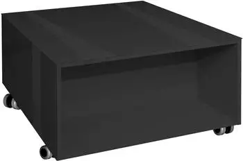Albert Roller Colors Couchtisch anthrazit, Glas, mit Schubkasten (Ct-75X75)
