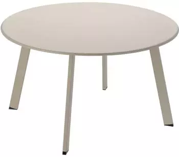 Ambiance Runder Couchtisch, Metall, beige, &Oslash;70x40cm