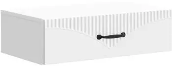 vidaXL Wandmontierter Beistelltisch wei&szlig; 59x34,5x17cm (898995)