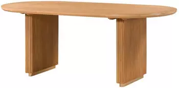 Massivmoebel24 Barcelona Esstisch oval Mangoholz natur lackiert 180x90x76cm (09-108-344-5027)