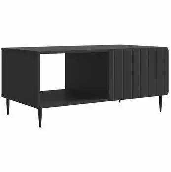 vidaXL Couchtisch schwarz 90x50x40cm Holzwerkstoff (894496)