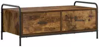 vidaXL Couchtisch R&auml;uchereiche 99,5 x 49 x 41 cm Holzwerkstoff