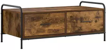 vidaXL Couchtisch Holzwerkstoff R&auml;uchereiche 99,5x49x41cm (8013610)
