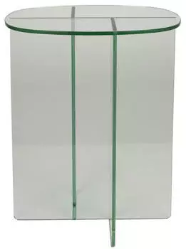 Zuiver Linea Beistelltisch, Glas, transparent (30x40cm)