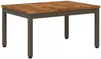 vidaXL Couchtisch Natur und Kaffee 49 x 68,5 x 36 cm Massivholz Akazie