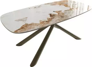 DeLife Edge Boot Couchtisch Keramik Minas Melange 100x50cm (42653)