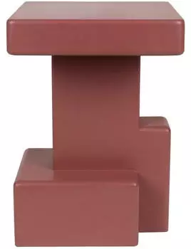 MAISON EN VOGUE Blast Beistelltisch MDF, rot, 35x35x50cm