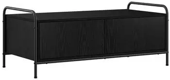 vidaXL Couchtisch schwarz Eichen-Optik 99,5x49x41cm Holzwerkstoff (8013608)
