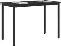 vidaXL Esstische 110 x 55 x 75 cm Holzwerkstoff Schwarz Eichen-Optik